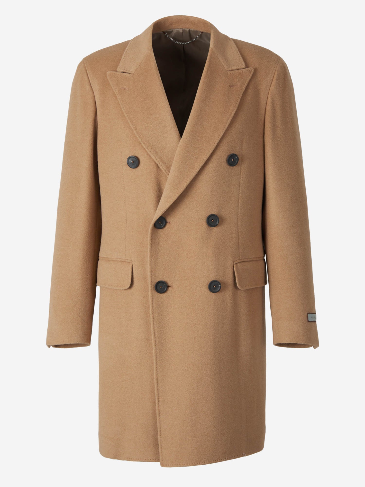 Outlet online Canali Hombre Abrigo Camello Suave color Marrón sku 341-000505 01 - Foto 1