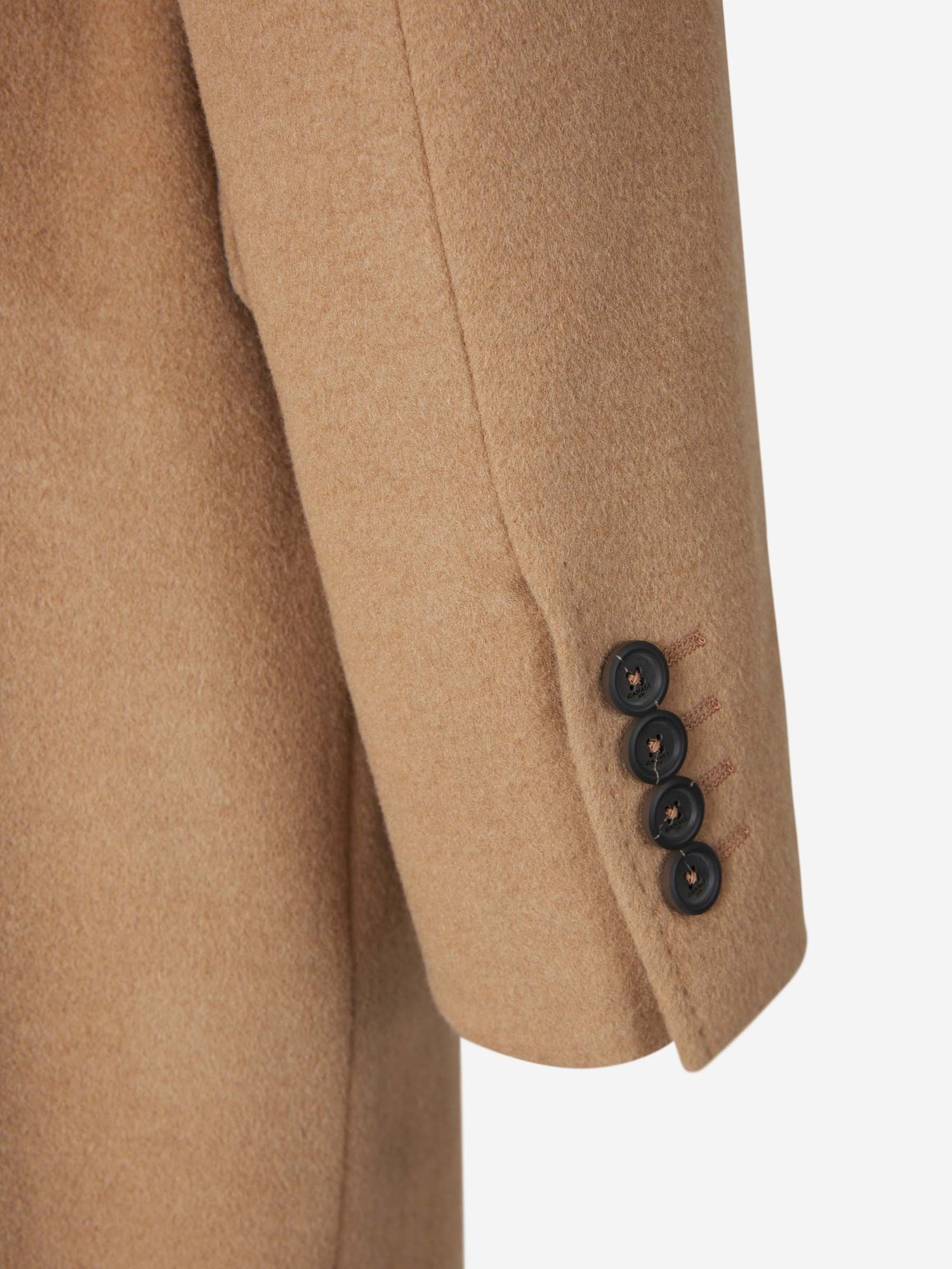 Outlet online Canali Hombre Abrigo Camello Suave color Marrón sku 341-000505 01 - Foto 5