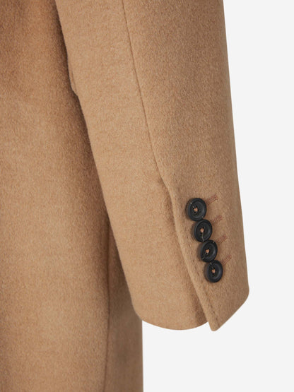 Outlet online Canali Hombre Abrigo Camello Suave color Marrón sku 341-000505 01 - Foto 5