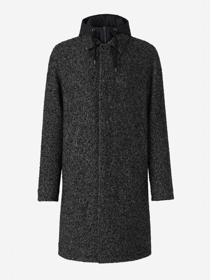 Outlet online Herno Hombre Abrigo Lana color Negro sku 341-000524 01 - Foto 1