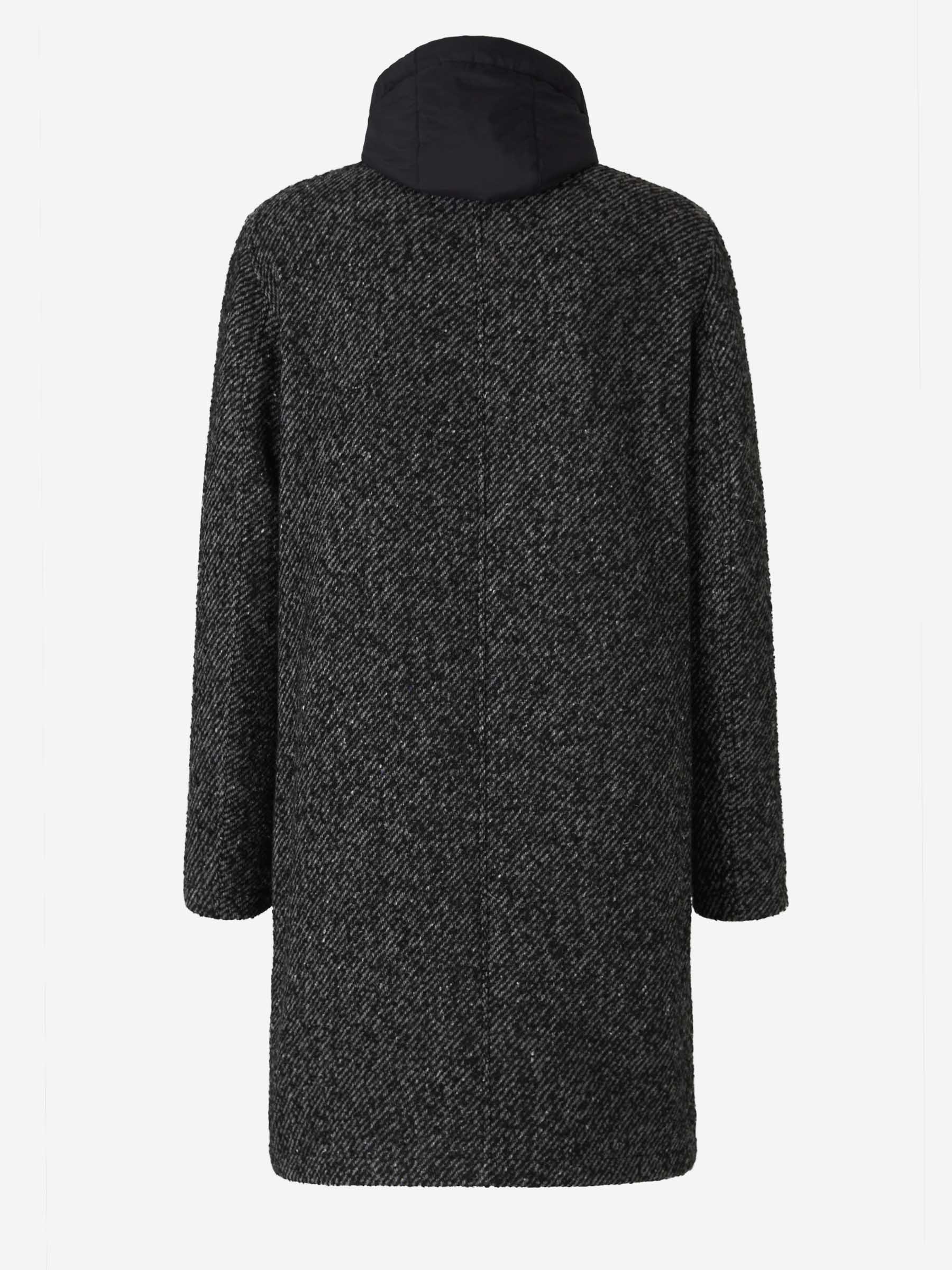 Outlet online Herno Hombre Abrigo Lana color Negro sku 341-000524 01 - Foto 2