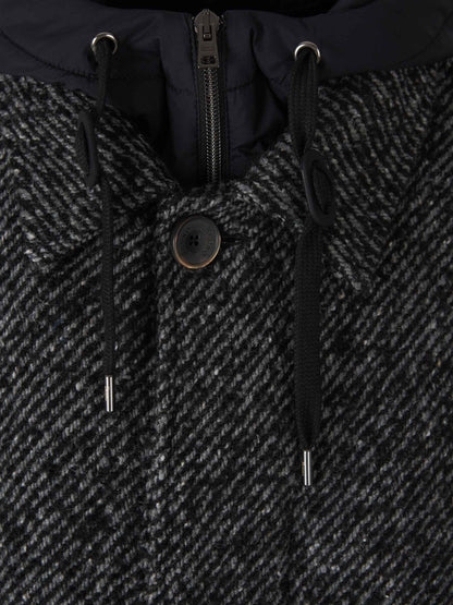 Outlet online Herno Hombre Abrigo Lana color Negro sku 341-000524 01 - Foto 3