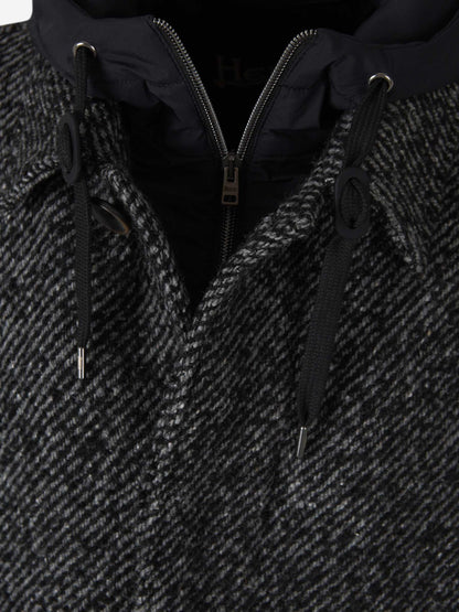Outlet online Herno Hombre Abrigo Lana color Negro sku 341-000524 01 - Foto 4