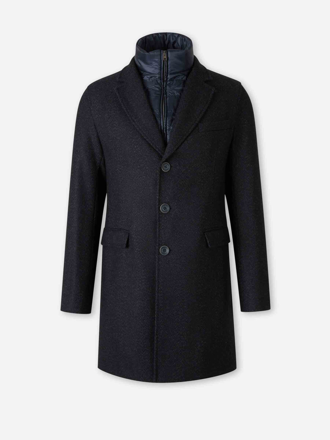 Herno Hombre Barcelona Abrigo Largo Acolchado color Azul Marino sku 341-000534 01 - Foto 1