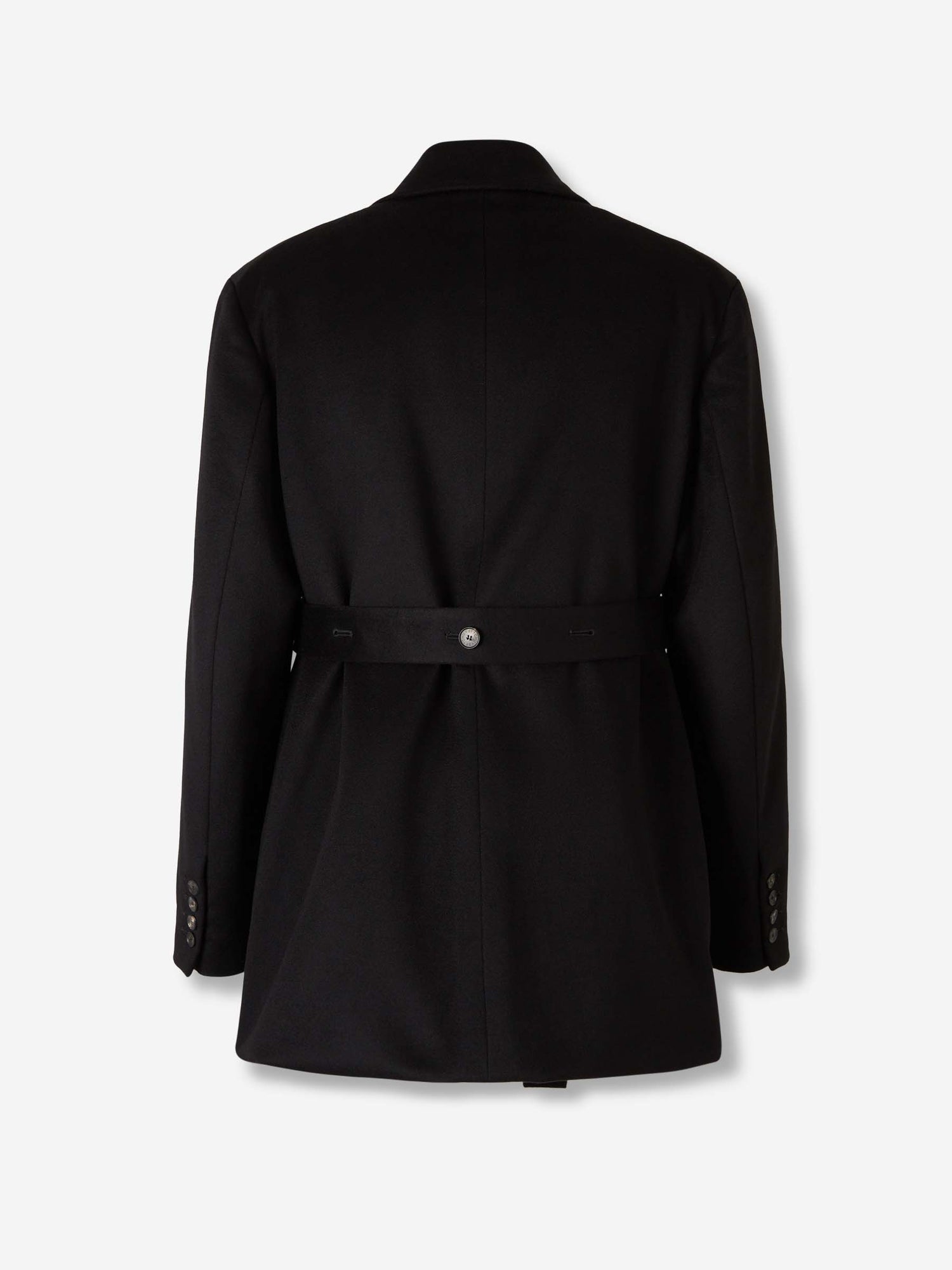 Outlet online Setchu Hombre Abrigo Largo Cachemira color Negro sku 341-000538 01 - Foto 4