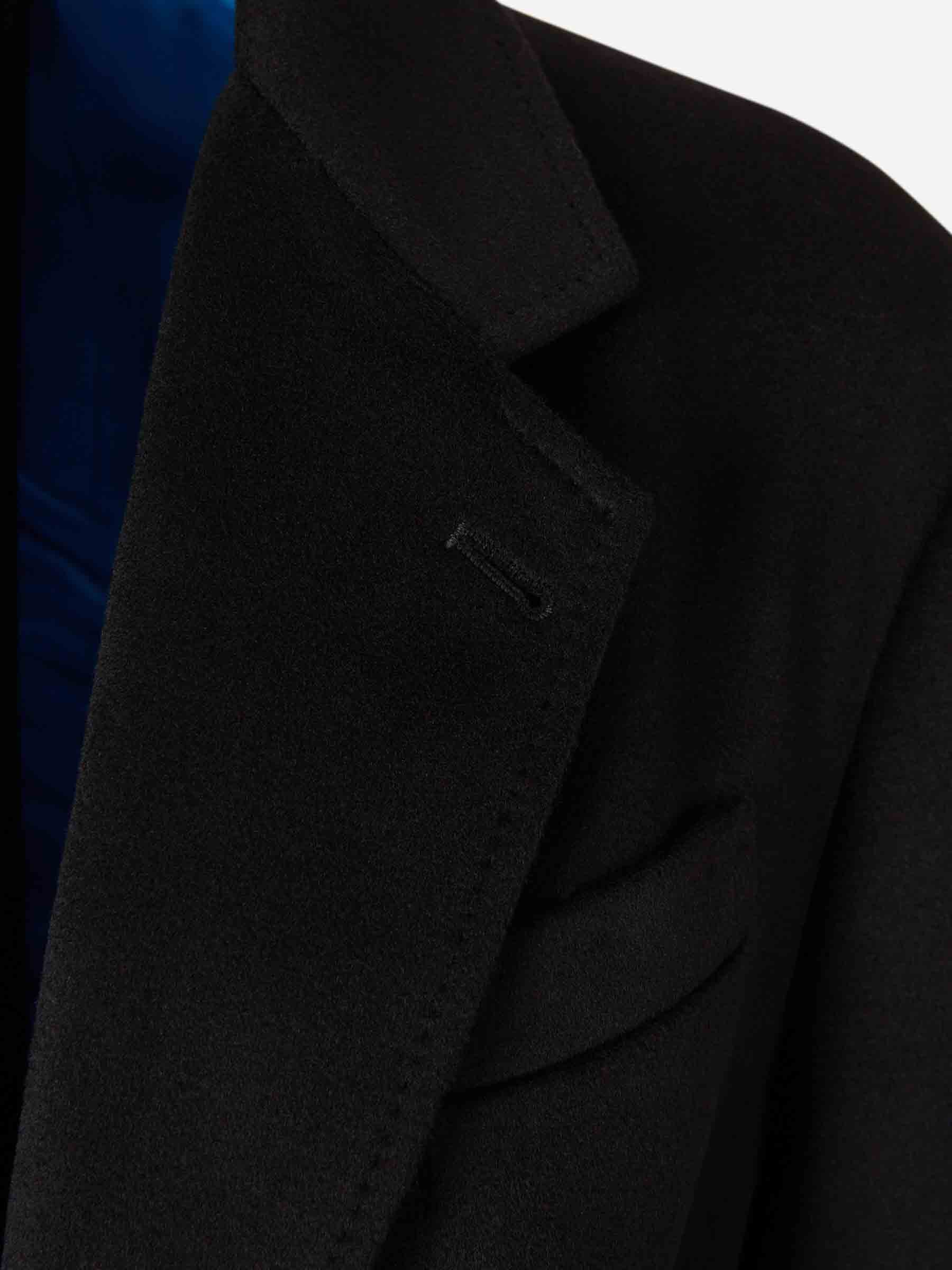 Outlet online Setchu Hombre Abrigo Largo Cachemira color Negro sku 341-000538 01 - Foto 5