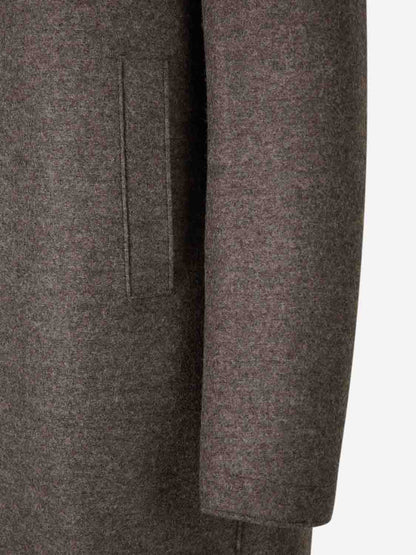 Outlet online Harris Wharf Hombre Abrigo Largo Lana color Marrón sku 341-000540 01 - Foto 4