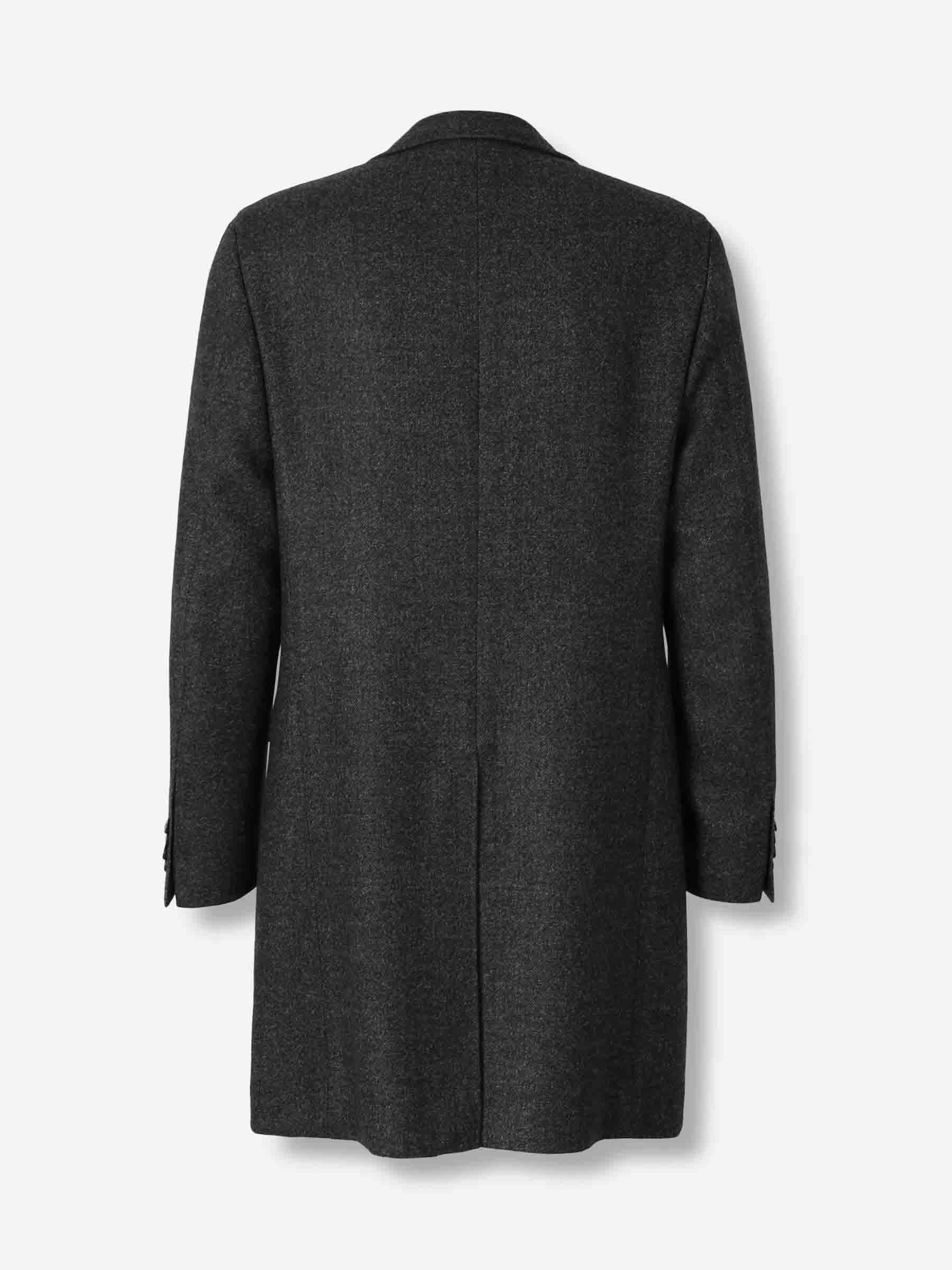 Outlet online Canali Hombre Abrigo Largo Cruzado color Gris Antracita sku 341-000541 01 - Foto 2