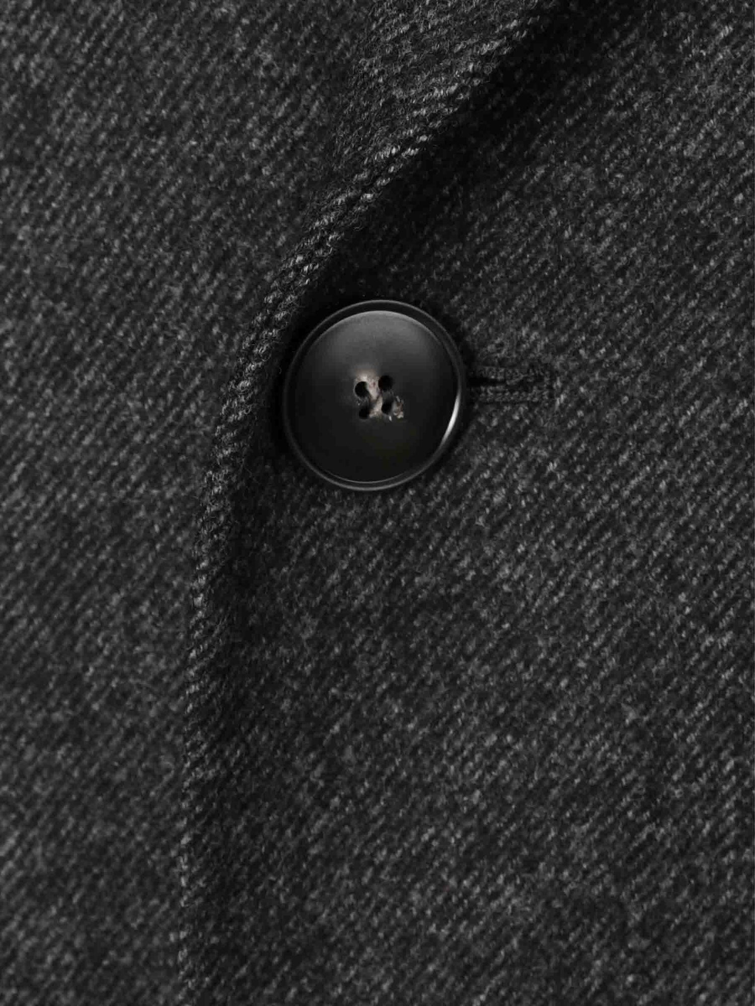 Outlet online Canali Hombre Abrigo Largo Cruzado color Gris Antracita sku 341-000541 01 - Foto 3