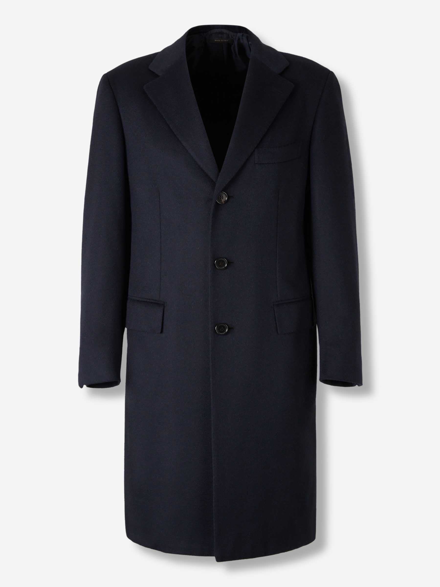 Outlet online Brioni Hombre Abrigo Largo Cachemira color Negro sku 341-000548 01 - Foto 1