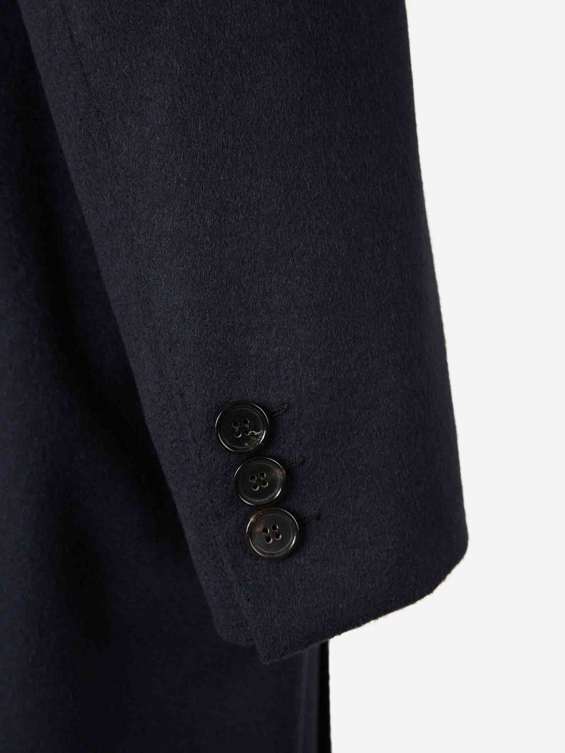 Outlet online Brioni Hombre Abrigo Largo Cachemira color Negro sku 341-000548 01 - Foto 4