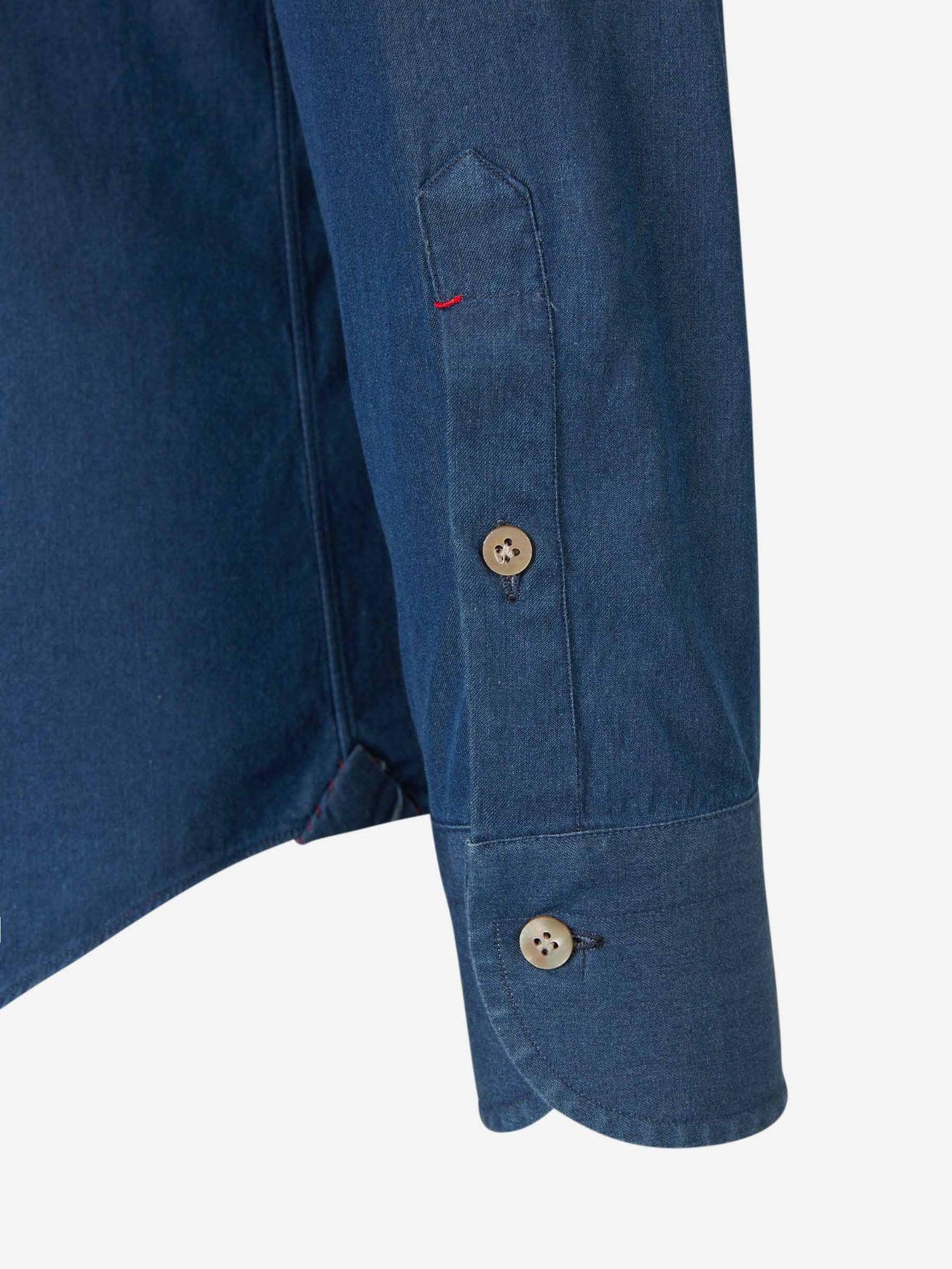 Outlet online Santa Eulalia Hombre Camisa Motivo Denim color Azul Denim Oscuro sku 531-006244 01 - Foto 4