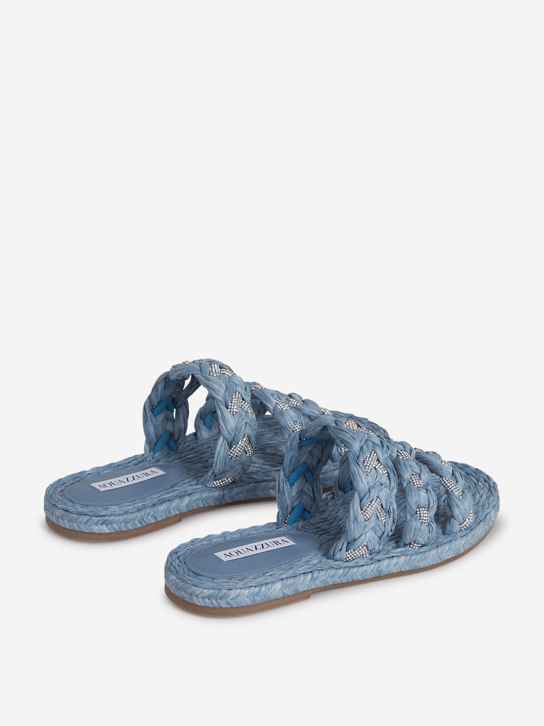 Outlet online Aquazzura Mujer Sandalias Costera Rafia color Azul sku 800-005266 01 - Foto 3