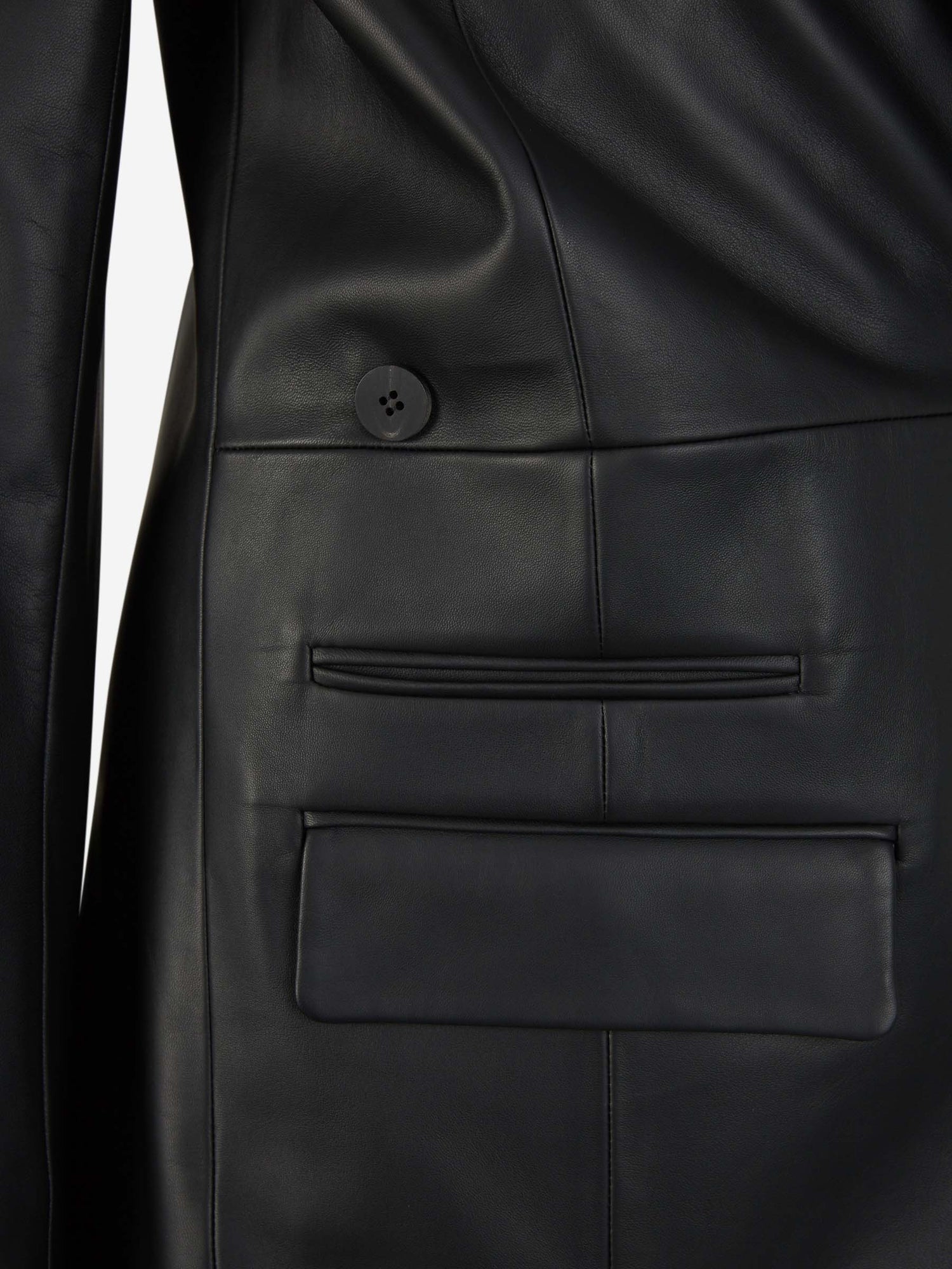 Outlet online Jacquemus Mujer Blazer La Veste Tibau Cuir color Negro sku 741-002083 01 - Foto 5
