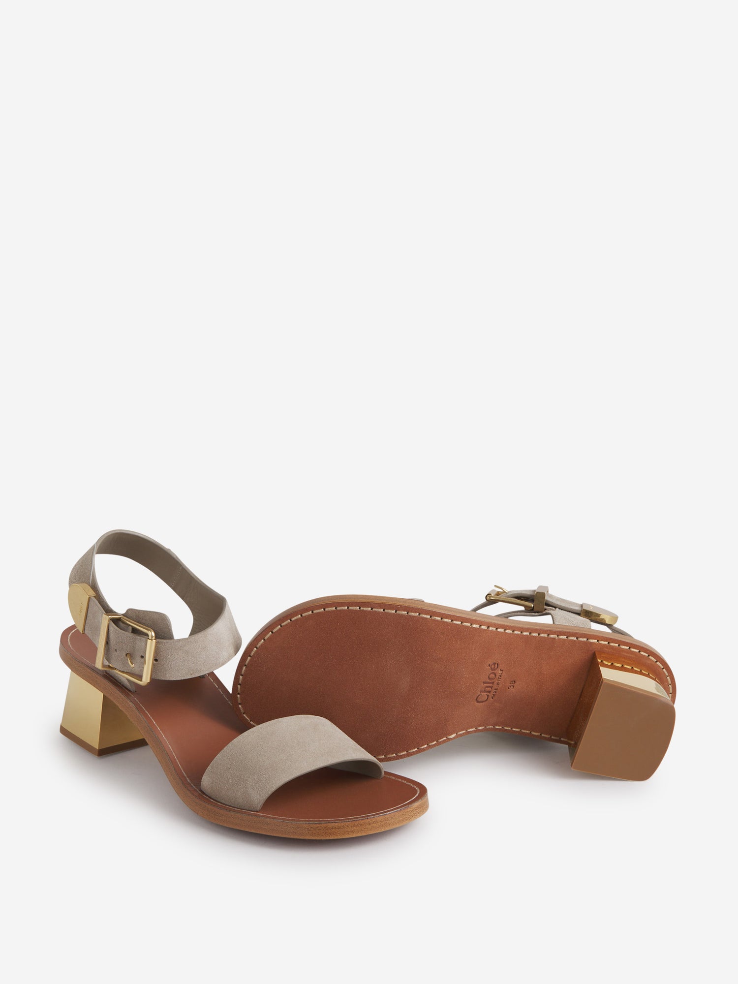 Chloé Sandalias Tacón Rebecca color Negro sku 800-005273 00 - Foto 4