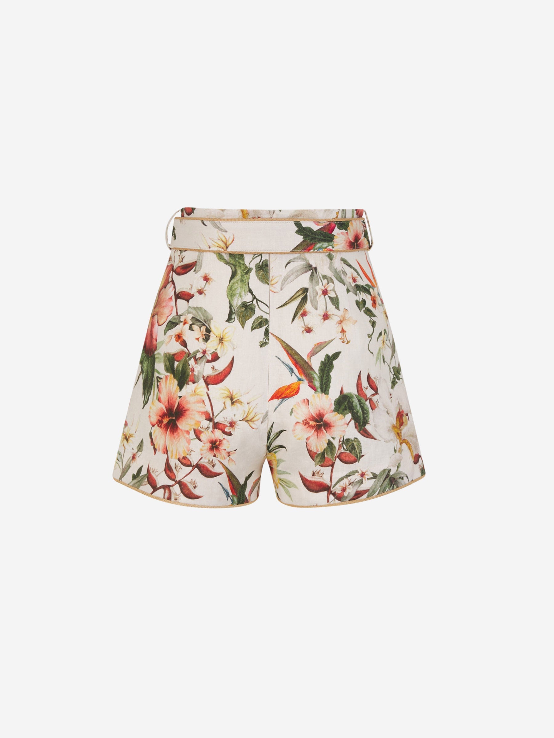 Outlet online Zimmermann Mujer Shorts Lexi Cinturón color Marfil sku 762-000445 01 - Foto 3