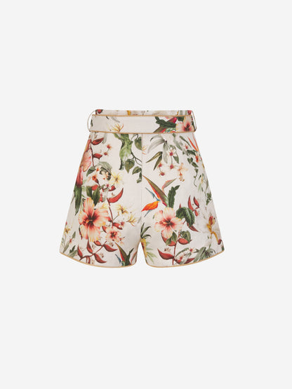 Outlet online Zimmermann Mujer Shorts Lexi Cinturón color Marfil sku 762-000445 01 - Foto 3
