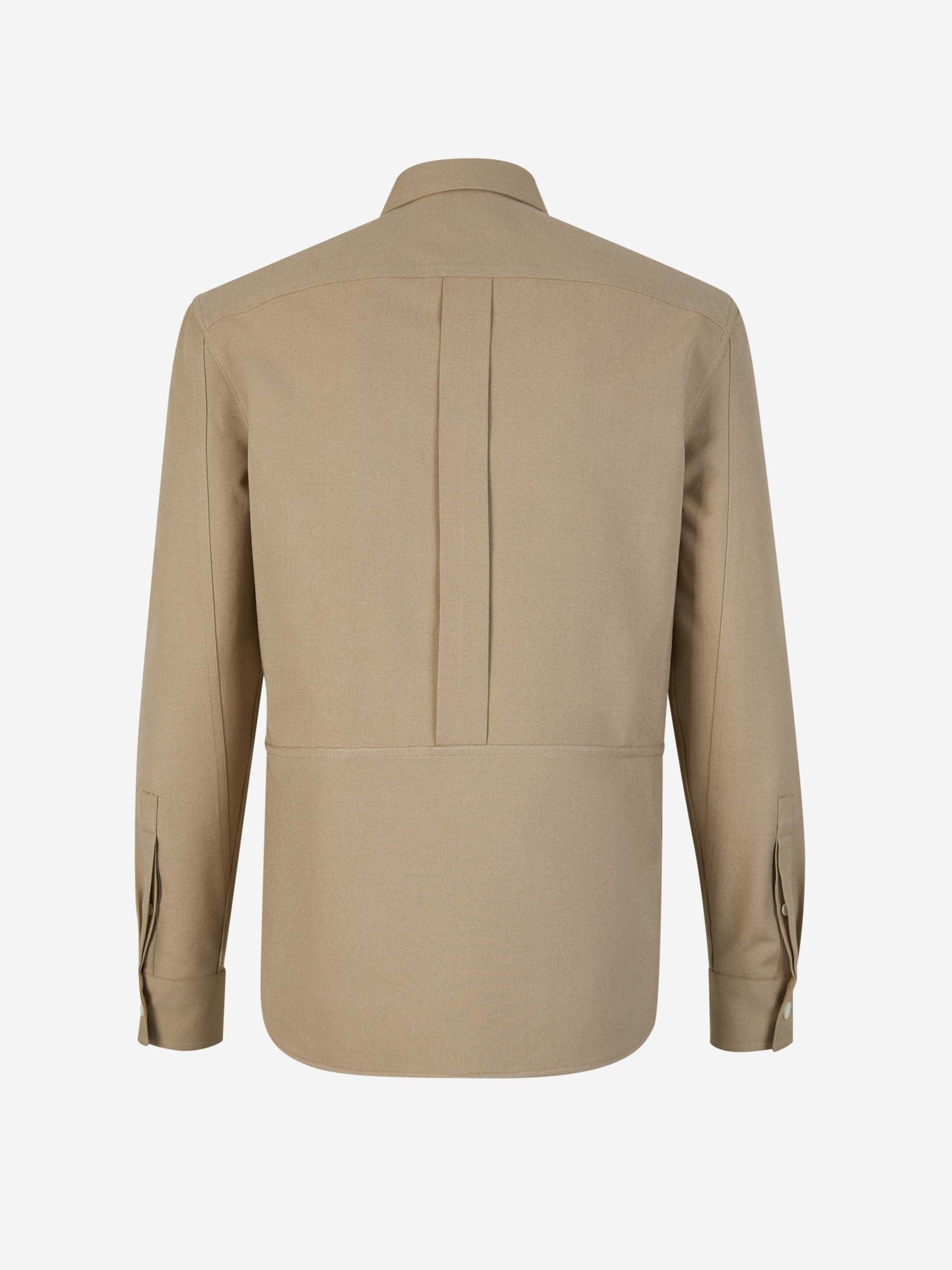 Outlet online McQueen Hombre Sobrecamisa Bolsillos Algodón color Topo sku 531-006169 01 - Foto 2