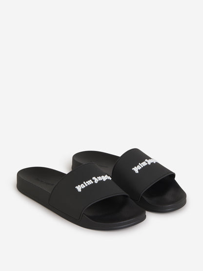 Outlet online Palm Angels Hombre Sandalias Pool Logo color Negro sku 617-000076 01 - Foto 2