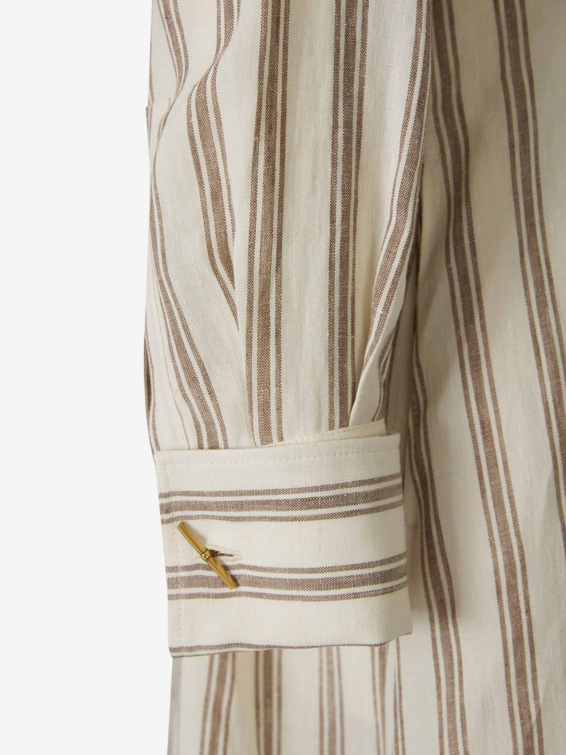 Outlet online Max Mara Mujer Vestido Midi Lino color Beis sku 721-000259 01 - Foto 5