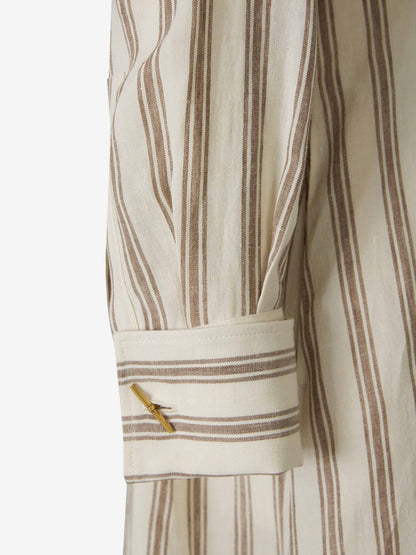Outlet online Max Mara Mujer Vestido Midi Lino color Beis sku 721-000259 01 - Foto 5