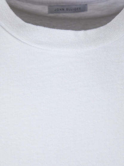 Outlet online John Elliott Hombre Camiseta Lisa Algodón color Blanco sku 553-003557 03 - Foto 3
