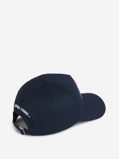 Outlet online Dsquared2 Hombre Gorra Logo Algodón color Azul sku 695-001662 01 - Foto 4