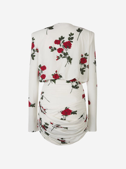 Outlet online Magda Butrym Mujer Vestido Mini Drapeado color Floral sku 731-005906 01 - Foto 3