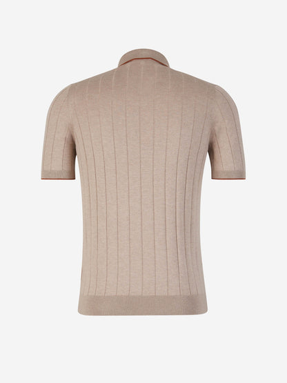 Outlet online Santa Eulalia Hombre Polo Punto Seda color Beis sku 552-001493 01 - Foto 2