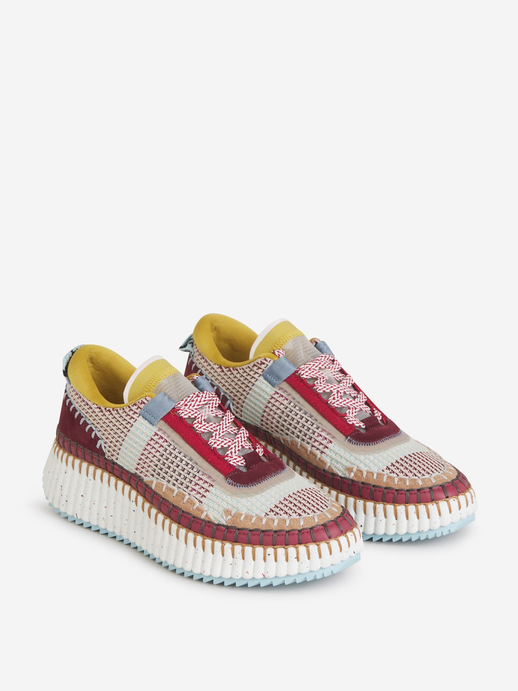 Outlet online Chloé Mujer Sneakers Ecológico Nama color Burdeos sku 806-000321 03 - Foto 3