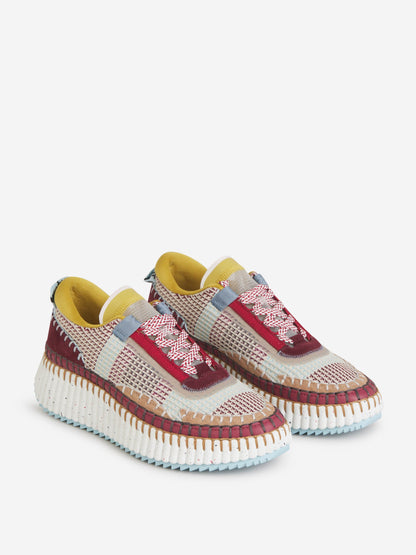 Outlet online Chloé Mujer Sneakers Ecológico Nama color Burdeos sku 806-000321 03 - Foto 3