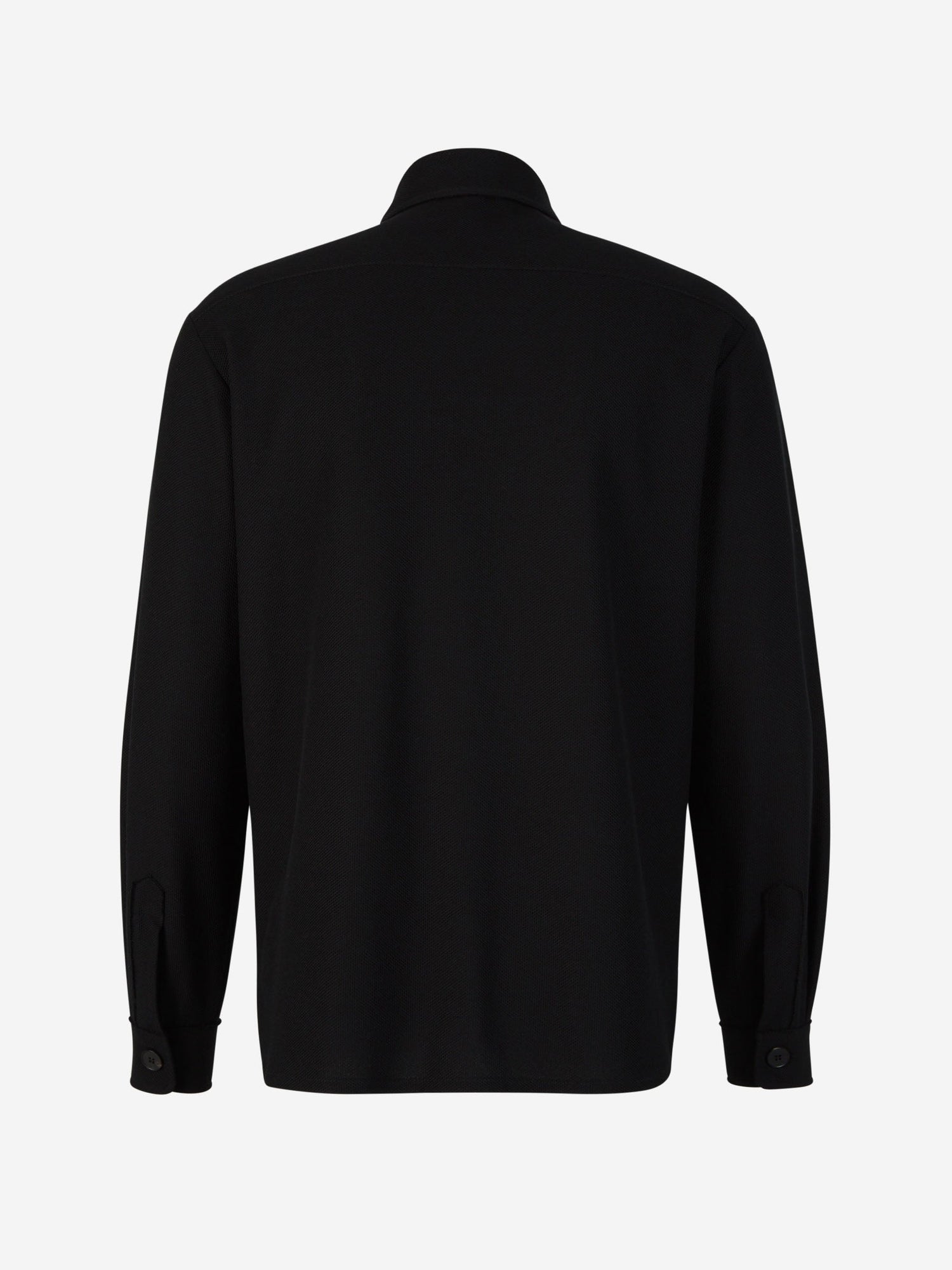 Outlet online Harris Wharf Hombre Sobrecamisa Algodón Bolsillos color Negro sku 512-002160 02 - Foto 2