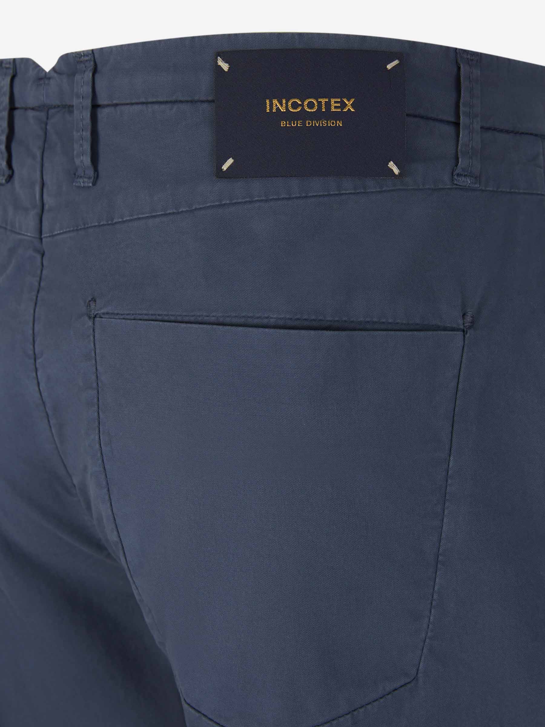 Outlet online Incotex Blue Division Hombre Pantalones Formales Algodón color Azul sku 521-003051 02 - Foto 4
