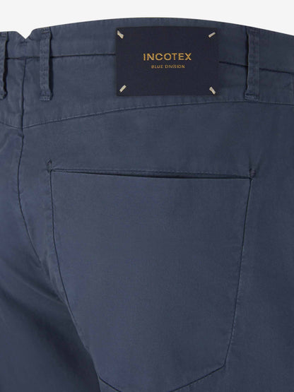 Outlet online Incotex Blue Division Hombre Pantalones Formales Algodón color Azul sku 521-003051 02 - Foto 4