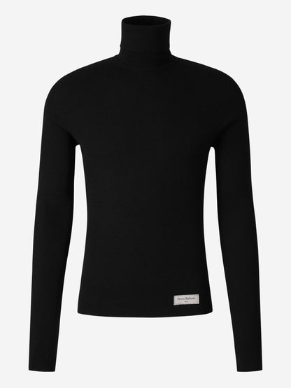 Outlet online Balmain Hombre Jersey Cuello Vuelto Lana color Negro sku 542-002240 00 - Foto 1