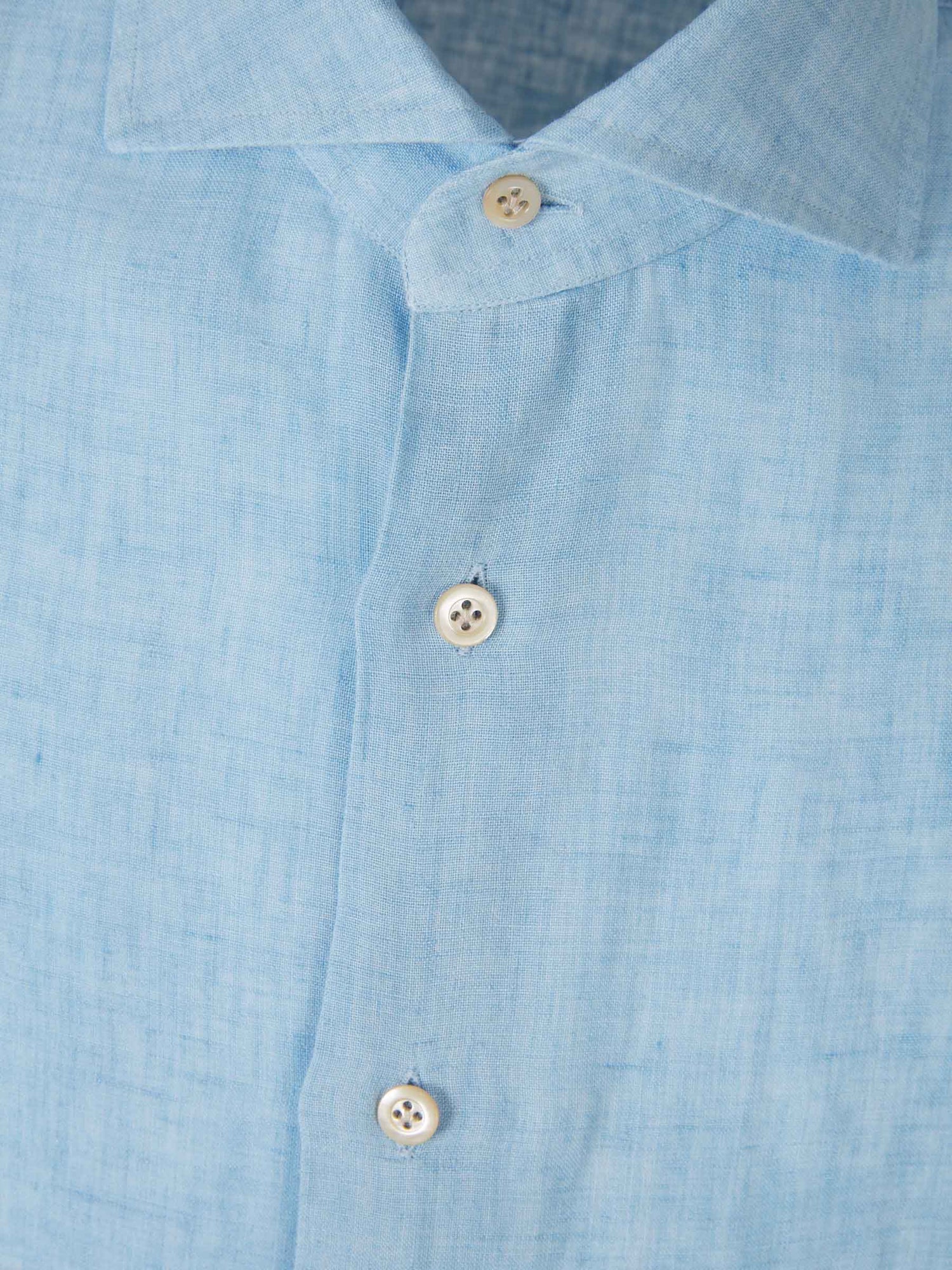 Outlet online Santa Eulalia Hombre Camisa Fluida Lino color Azul sku 531-006248 01 - Foto 3