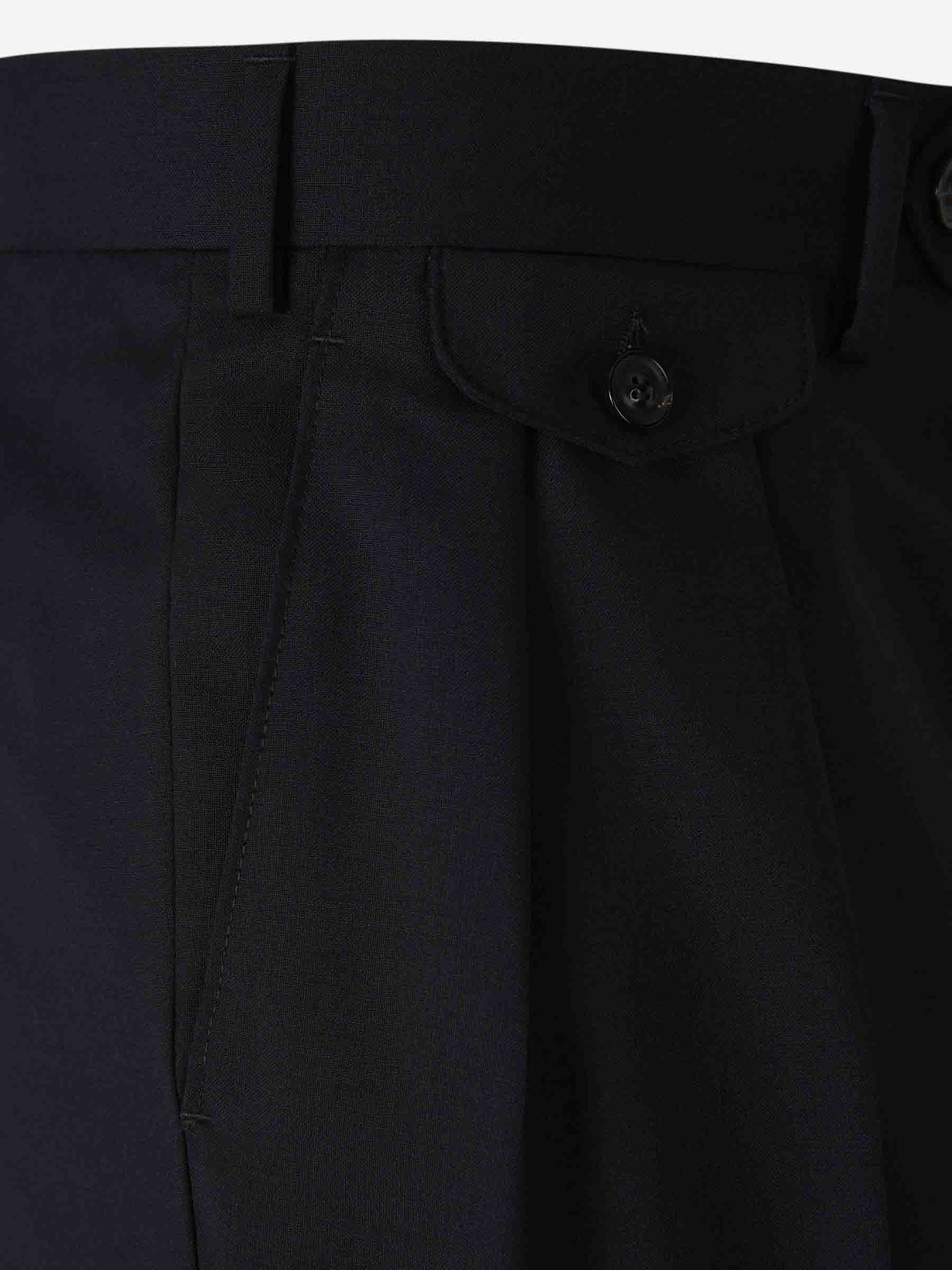 Lardini Pantalones Formales Lana color Negro sku 322-000435 01 - Foto 3