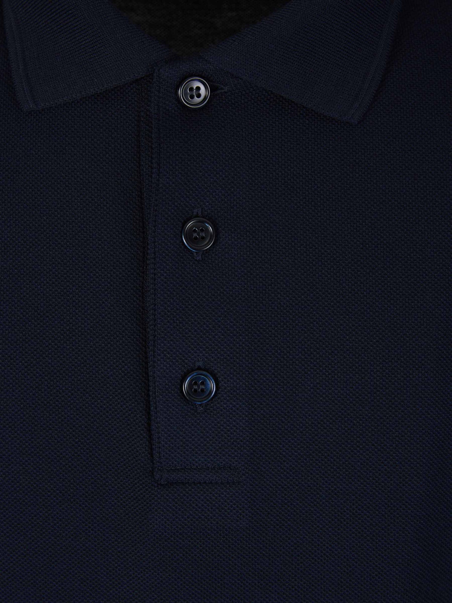 Outlet online Brioni Hombre Polo Piquet Algodón color Azul Noche sku 552-001450 01 - Foto 3