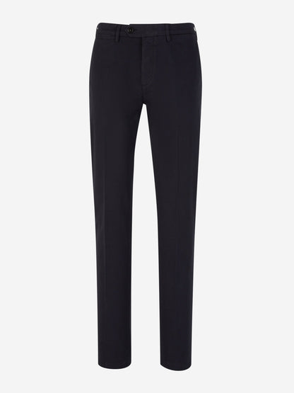 Outlet online Canali Hombre Pantalones Chinos Algodón color Azul Noche sku 521-003017 05 - Foto 1