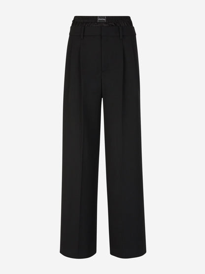 Outlet online Alexander Wang Mujer Pantalones Formales Lana color Negro sku 761-003386 01 - Foto 1