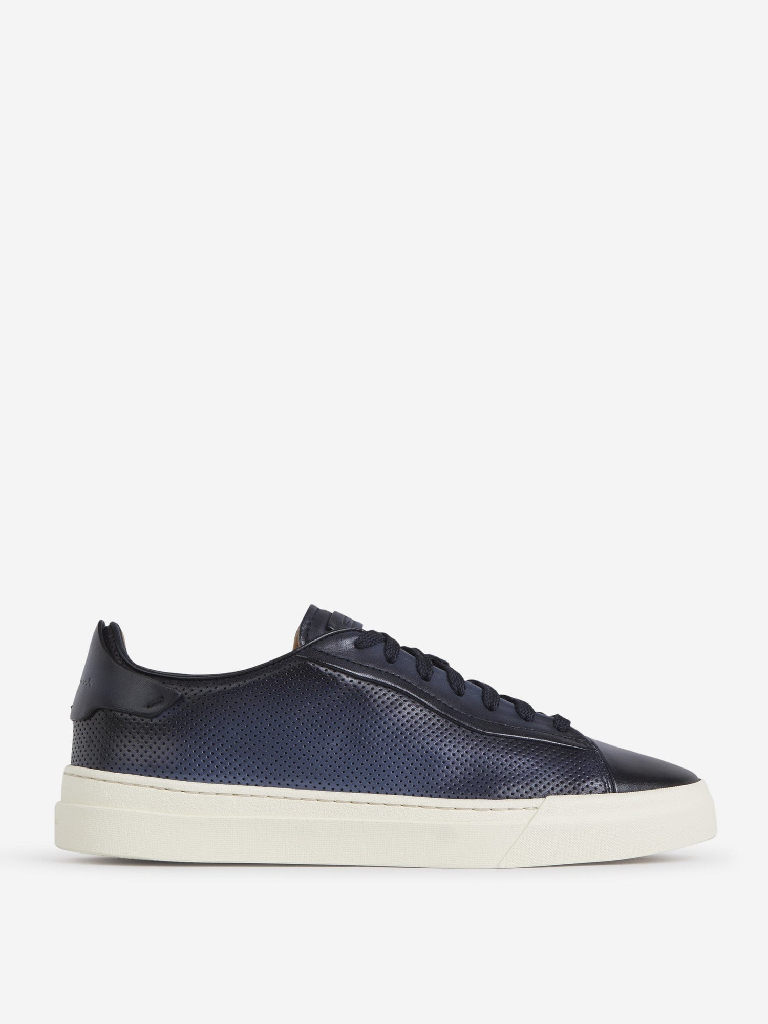 Outlet online Santoni Hombre Sneakers Perforadas Piel color Azul Noche sku 616-002189 02 - Foto 1