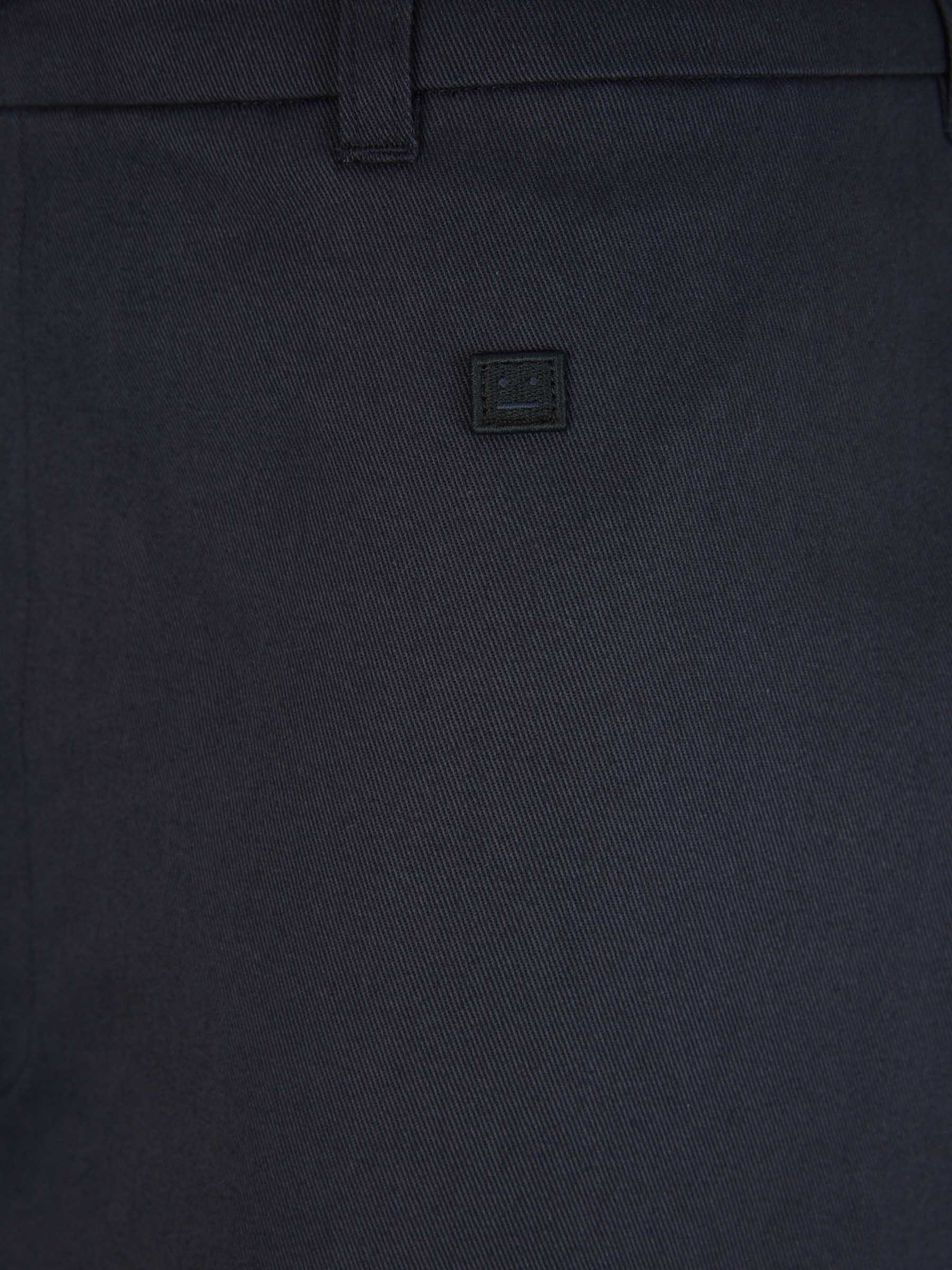 Outlet online Acne Studios Face Hombre Pantalones Chinos Algodón color Azul Noche sku 521-002955 01 - Foto 4