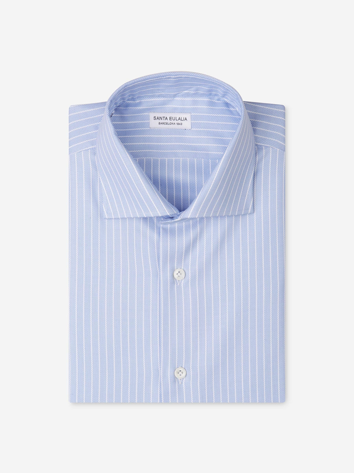 Outlet online Santa Eulalia Hombre Camisa Rayas Espiga color Azul Cobalto sku 401-002839 01 - Foto 3