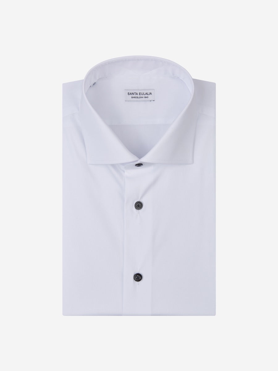 Santa Eulalia Hombre Barcelona Camisa Stretch Algodón color Blanco sku 401-002951 01 - Foto 1