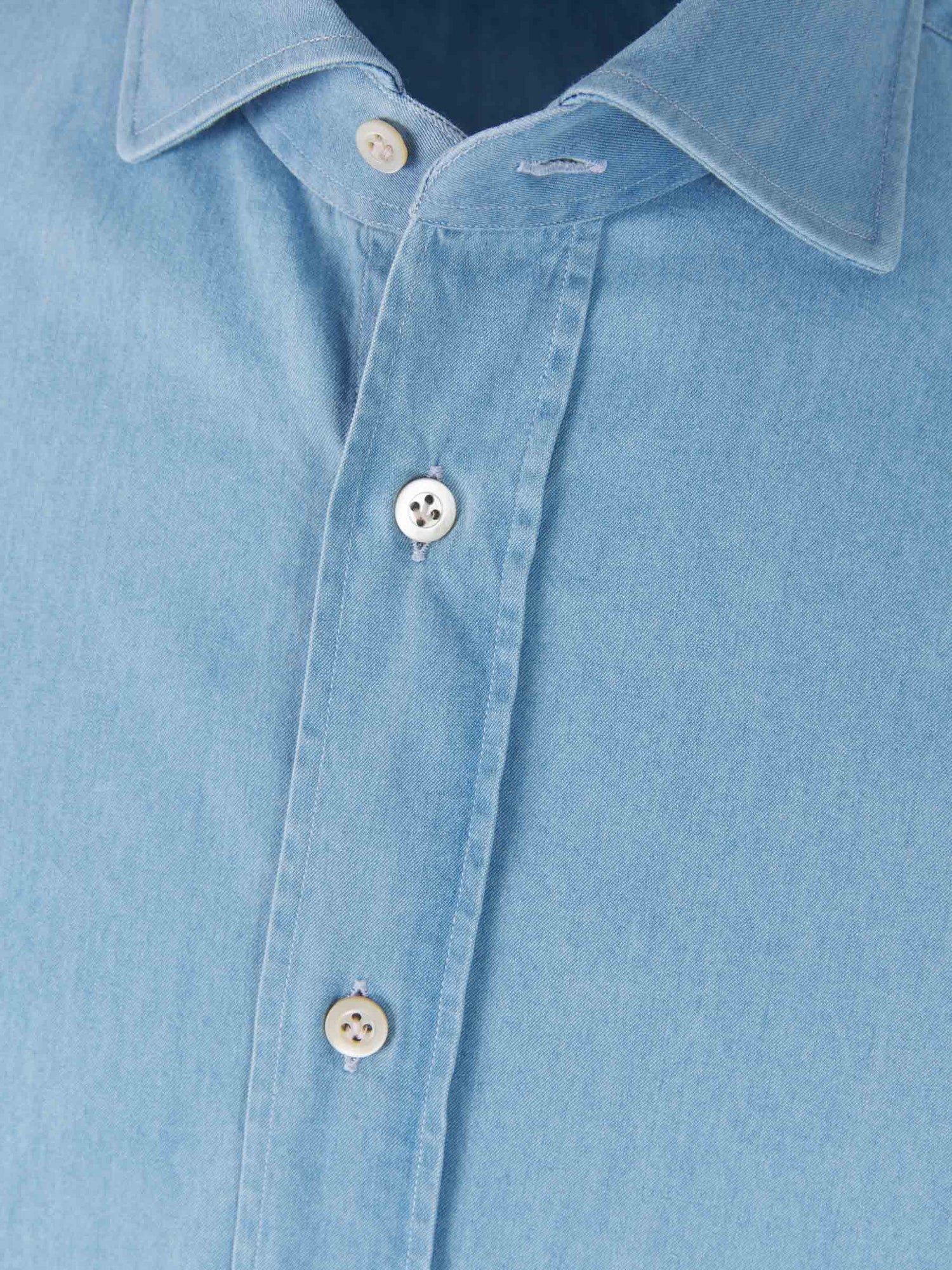 Outlet online Santa Eulalia Hombre Camisa Denim Suave color Azul Real sku 401-002957 02 - Foto 3