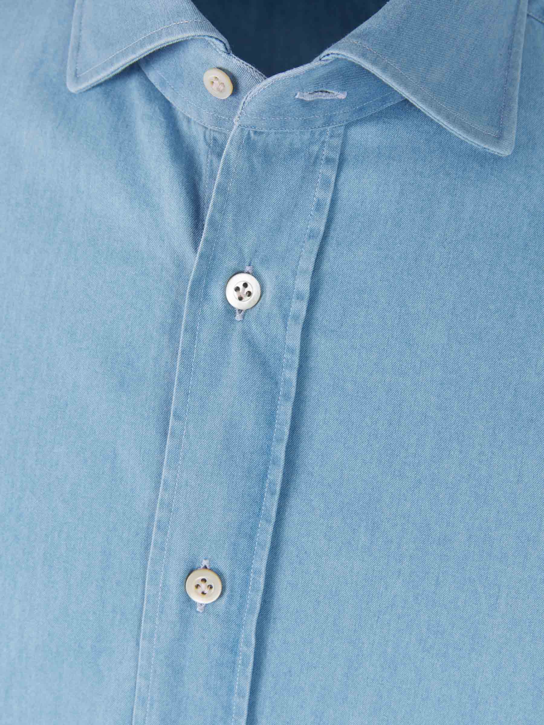 Outlet online Santa Eulalia Hombre Camisa Denim Suave color Azul Real sku 401-002957 02 - Foto 3