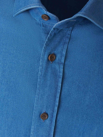 Outlet online Santa Eulalia Hombre Camisa Denim Suave color Azul Real sku 401-002957 02 - Foto 7