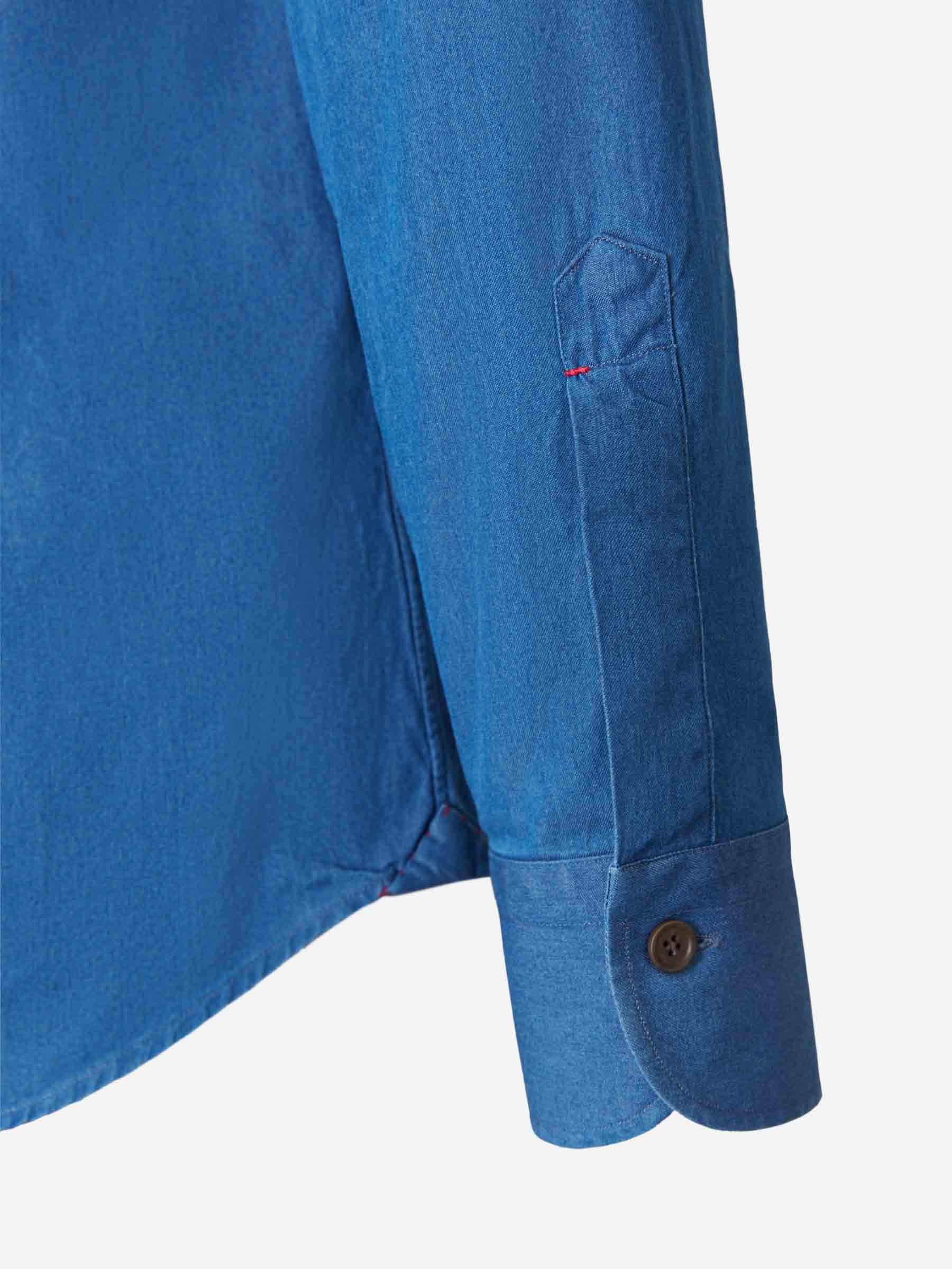 Outlet online Santa Eulalia Hombre Camisa Denim Suave color Azul Real sku 401-002957 02 - Foto 8