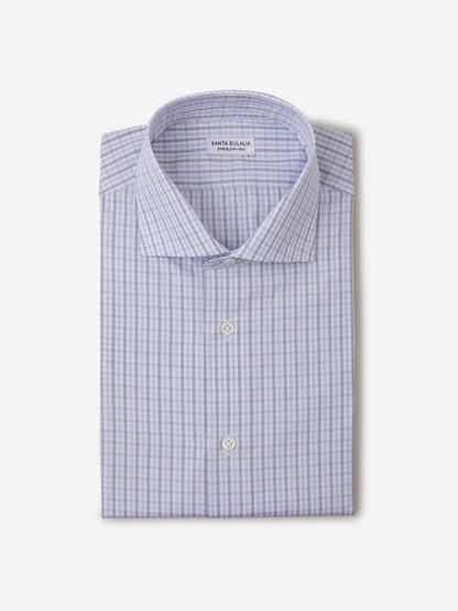 Outlet online Santa Eulalia Hombre Camisa Motivo Cuadros color Blanco sku 401-002961 01 - Foto 1