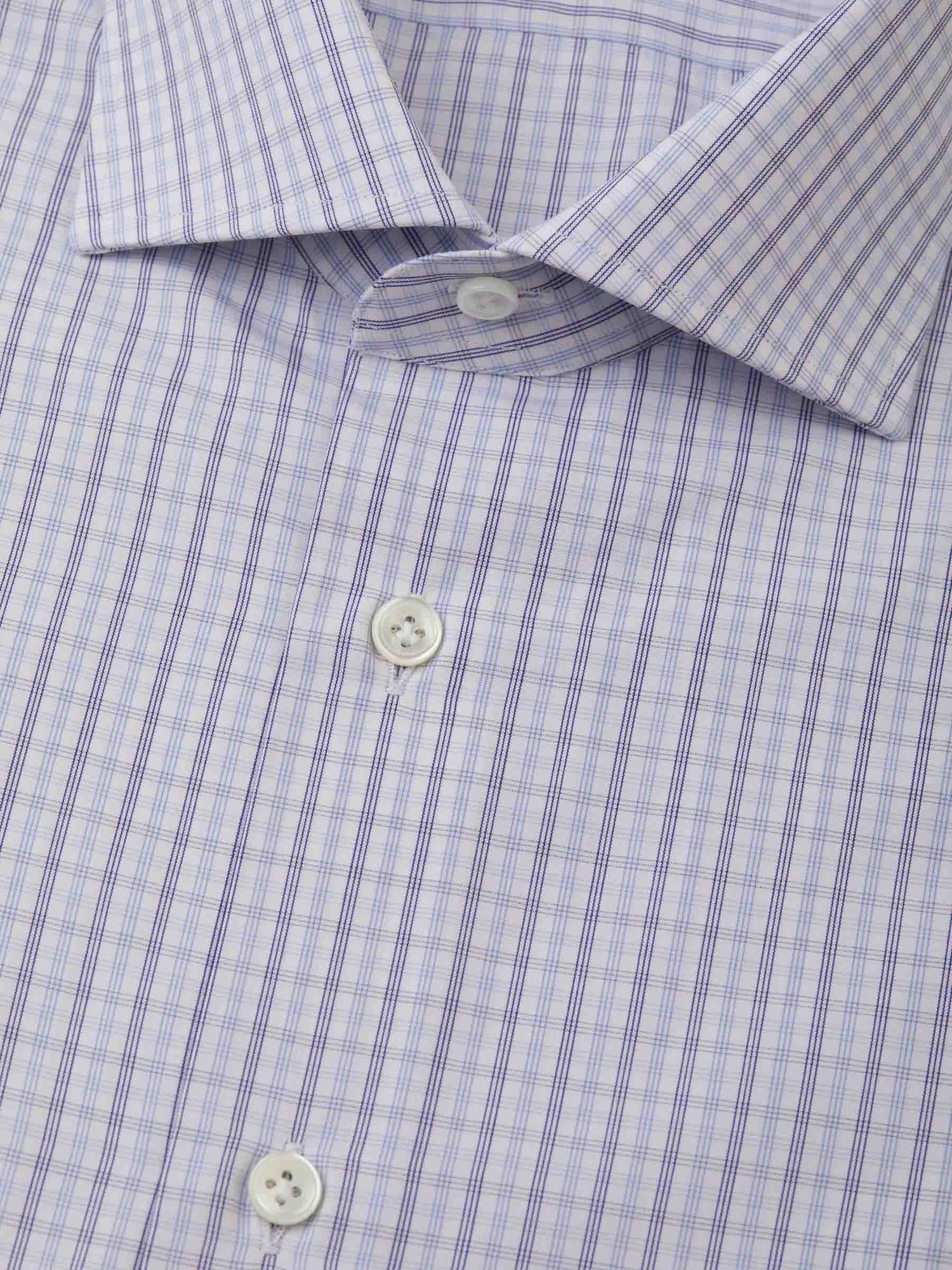 Outlet online Santa Eulalia Hombre Camisa Motivo Cuadros color Blanco sku 401-002961 01 - Foto 2